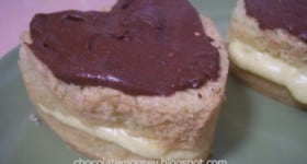 Mini Boston Cream Pie Sponge Cake from www.chocolatemoosey.com @chocolatemoosey