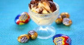Cadbury Creme Egg Ice Cream | www.chocolatemoosey.com