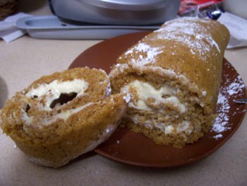 Pumpkin Roll Cake