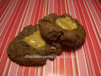 Double Chocolate Peanut Butter Thumbprints from www.chocolatemoosey.com @chocolatemoosey