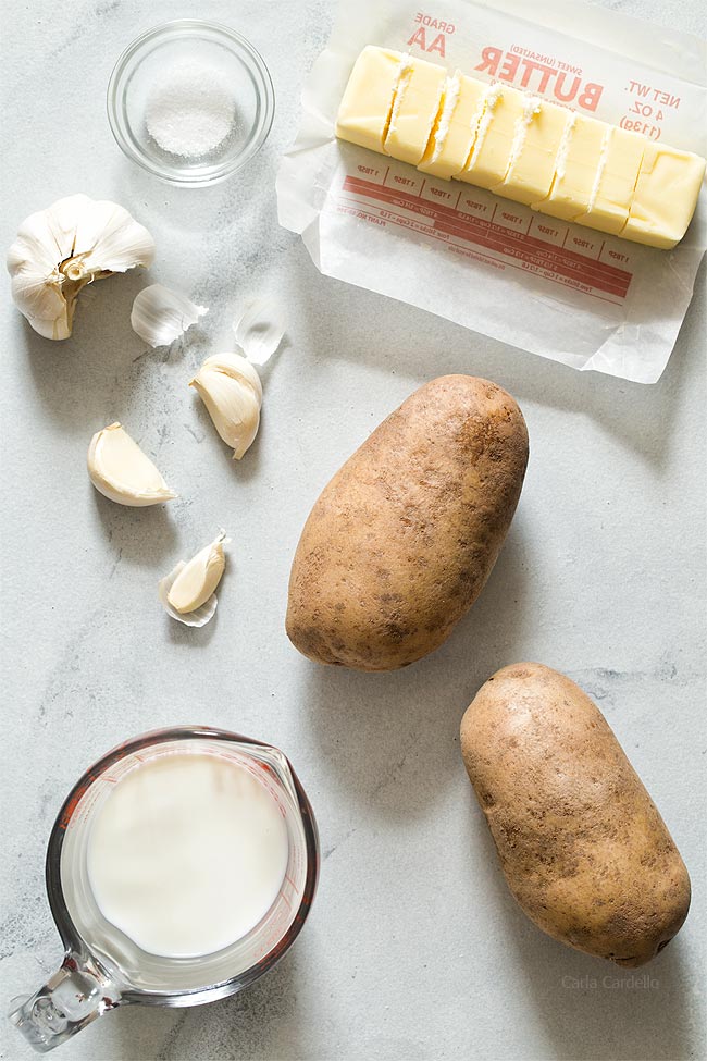 Ingredients for Mashed Potatoes For Two