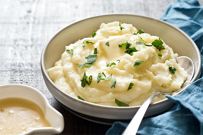 Homemade Garlic Mashed Potatoes