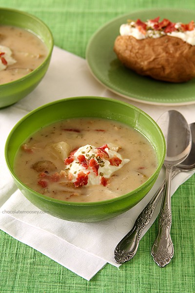 Baked Potato Soup | www.chocolatemoosey.com