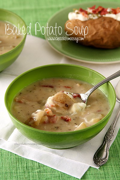 Baked Potato Soup | www.chocolatemoosey.com