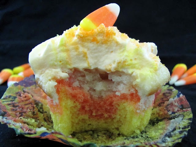 Candy Corn Cupcakes