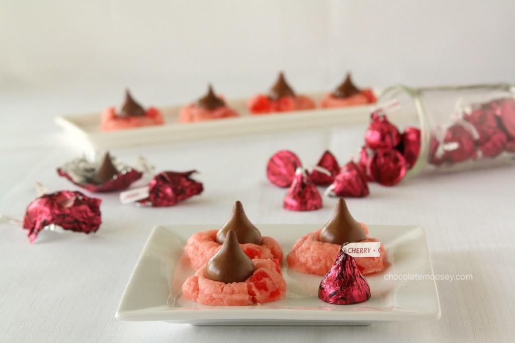 Cherry Cordial Blossom Cookies from www.chocolatemoosey.com Cherry Cordial Blossom Cookies