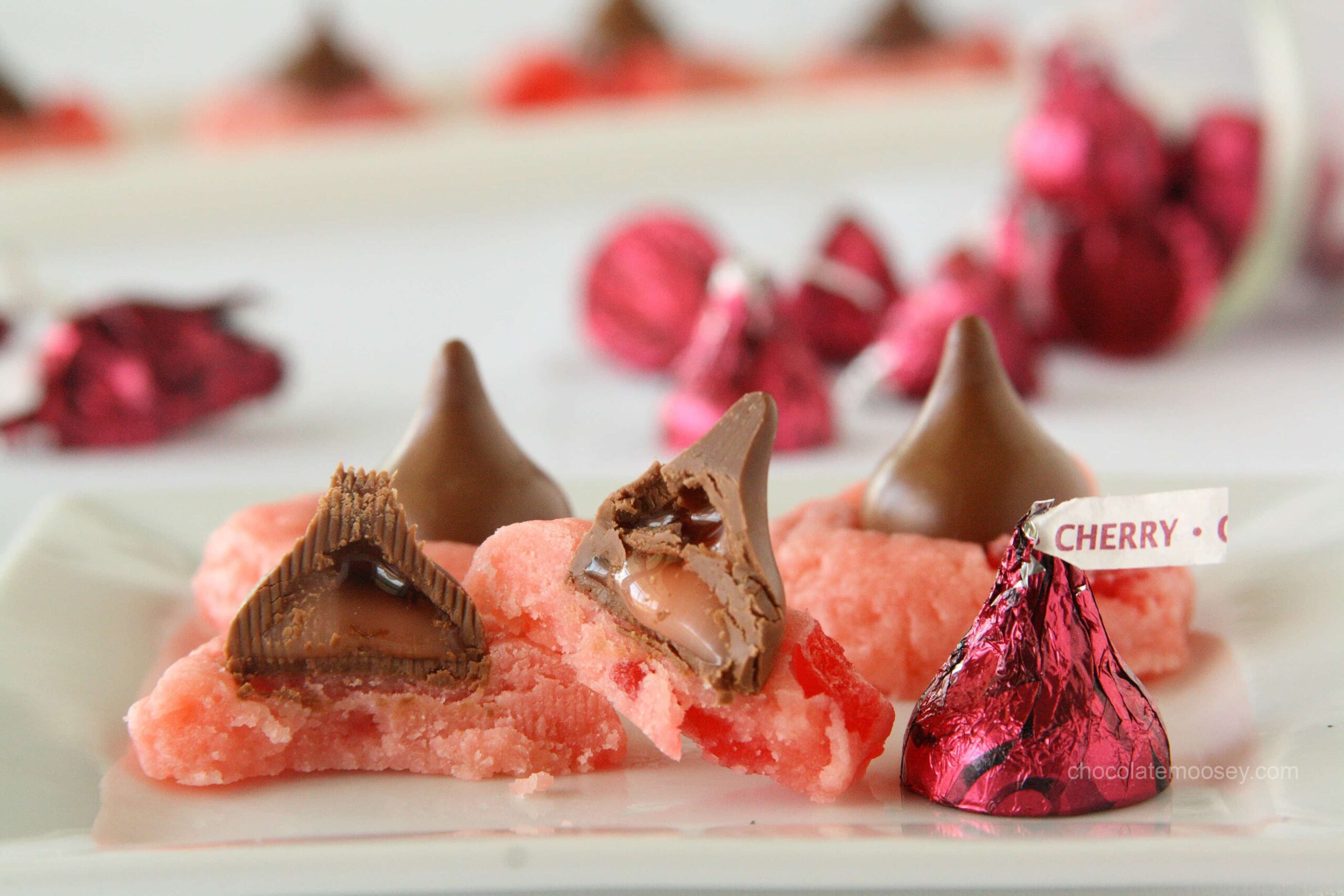 Cherry Cordial Blossom Cookies