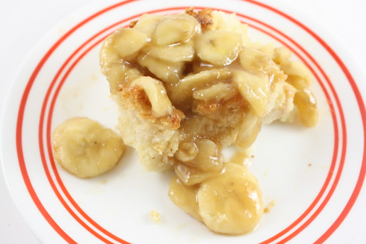 Bread Pudding with Banana Rum Sauce