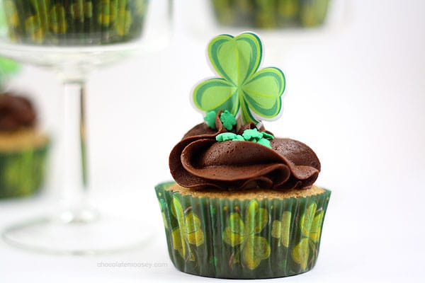 Irish Cream Cupcakes | www.chocolatemoosey.com