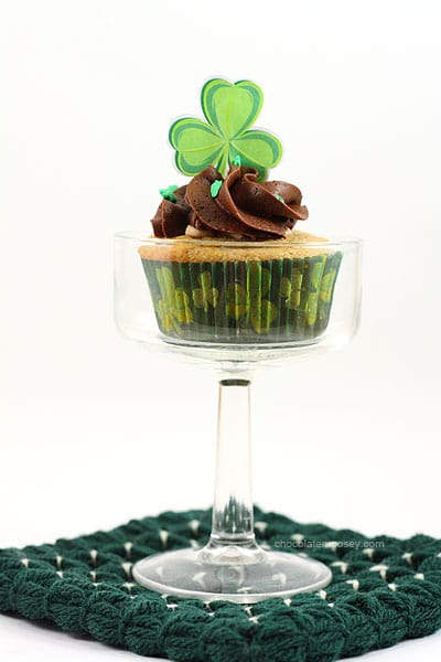 Irish Cream Cupcakes | www.chocolatemoosey.com