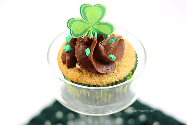 Irish Cream Cupcakes | www.chocolatemoosey.com