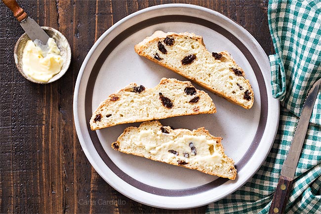 Slices of Irish Soda Bread For Two