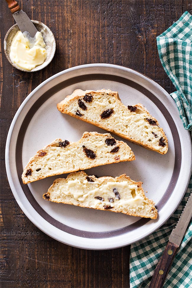 Slices of Mini Irish Soda Bread