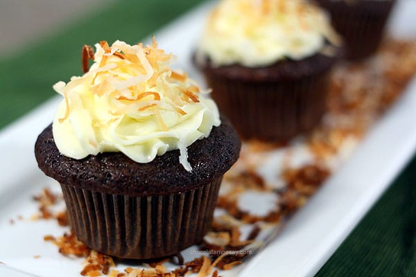 Award Winning Chocolate Coconut Cupcakes | www.chocolatemoosey.com