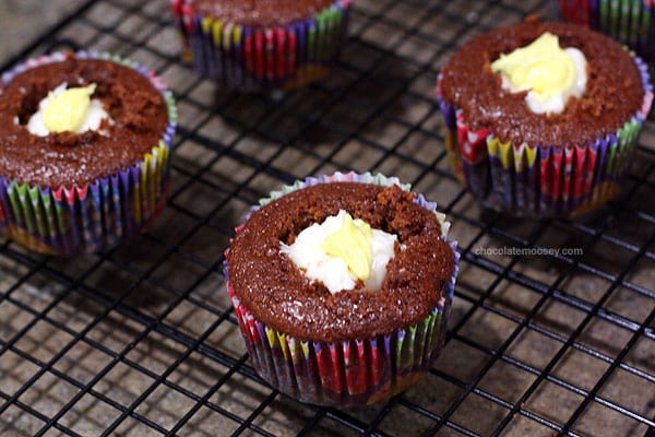 Cadbury Creme Egg Cupcakes | www.chocolatemoosey.com