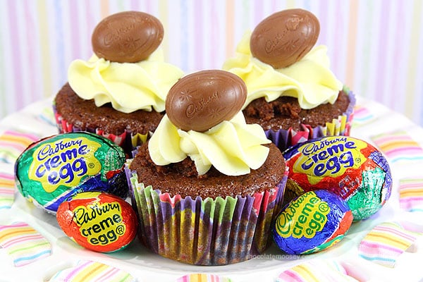 Cadbury Creme Egg Cupcakes