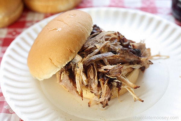 Guinness Pulled Pork Sandwiches made without a slow cooker