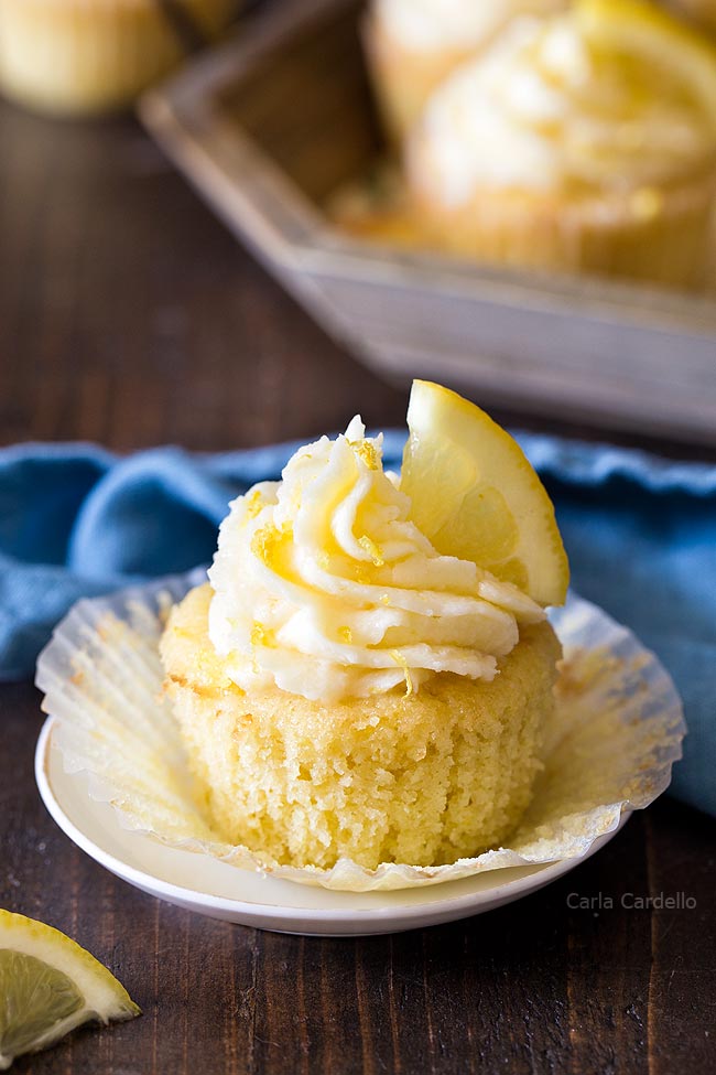 Unwrapped Lemon Cupcake