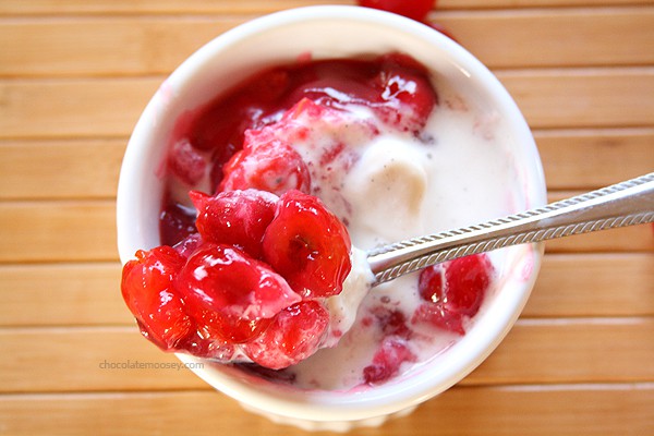 Craving dessert that makes only one serving? Learn how to make homemade One Serving Cherry Pie Filling from scratch for one person!