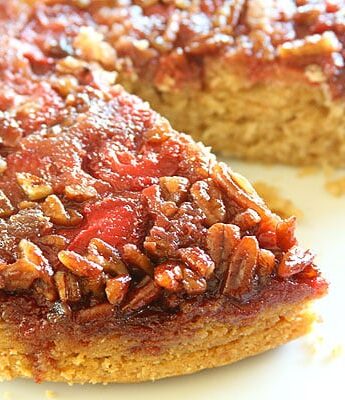 Award Winning Strawberry Pecan Upside Down Spice Cake