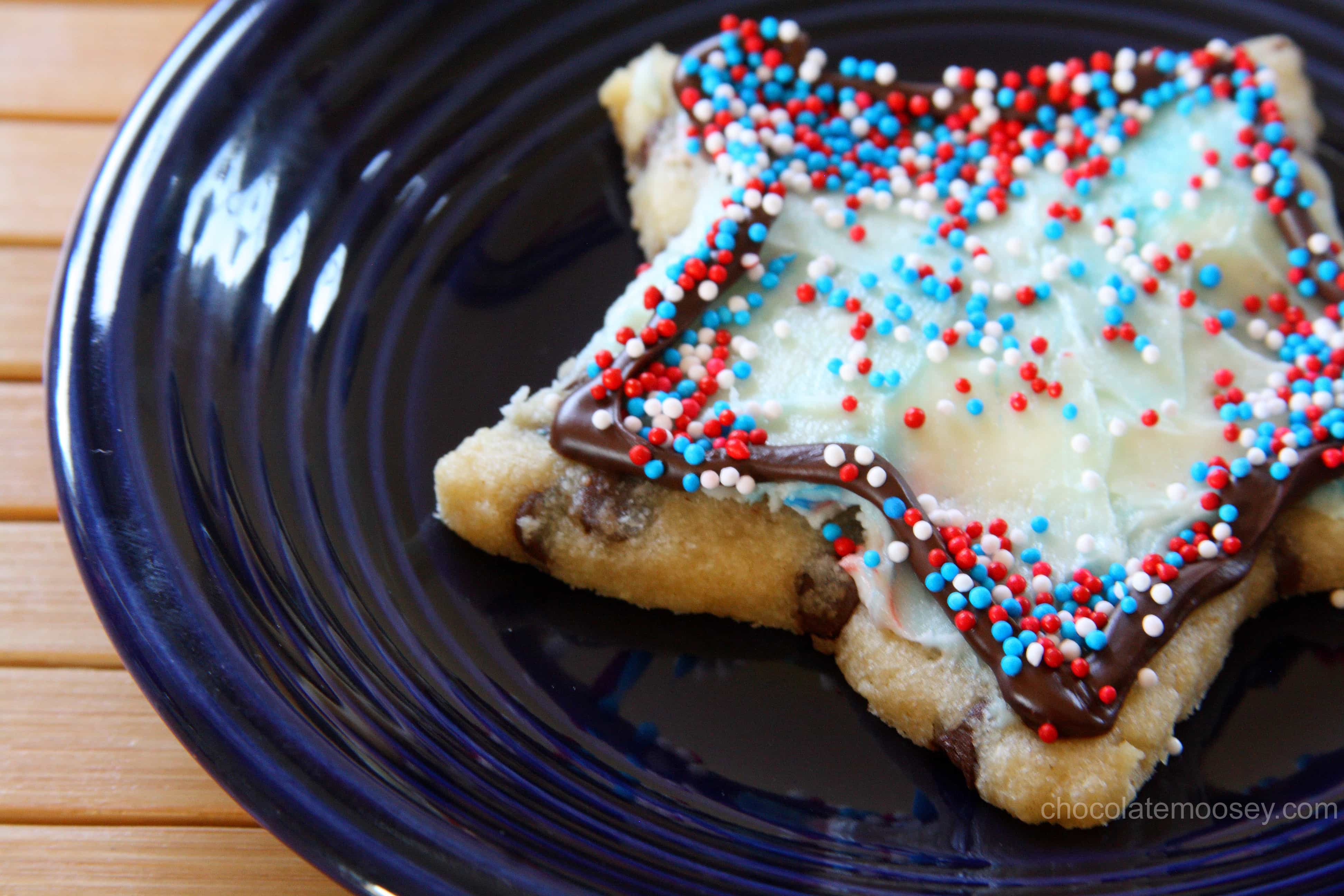 Chocolate Chip Cut Out Cookies made with cookie cutters