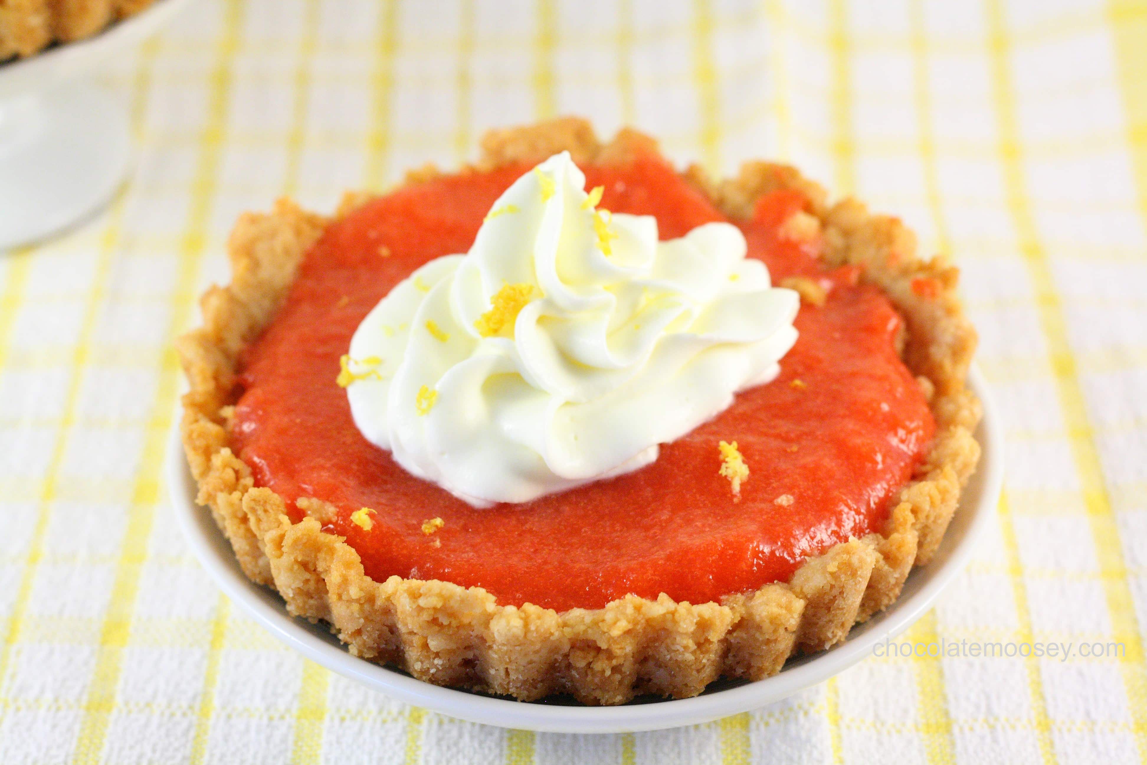 Golden Oreo Cherry Curd Tartlettes with Lemon Whipped Cream