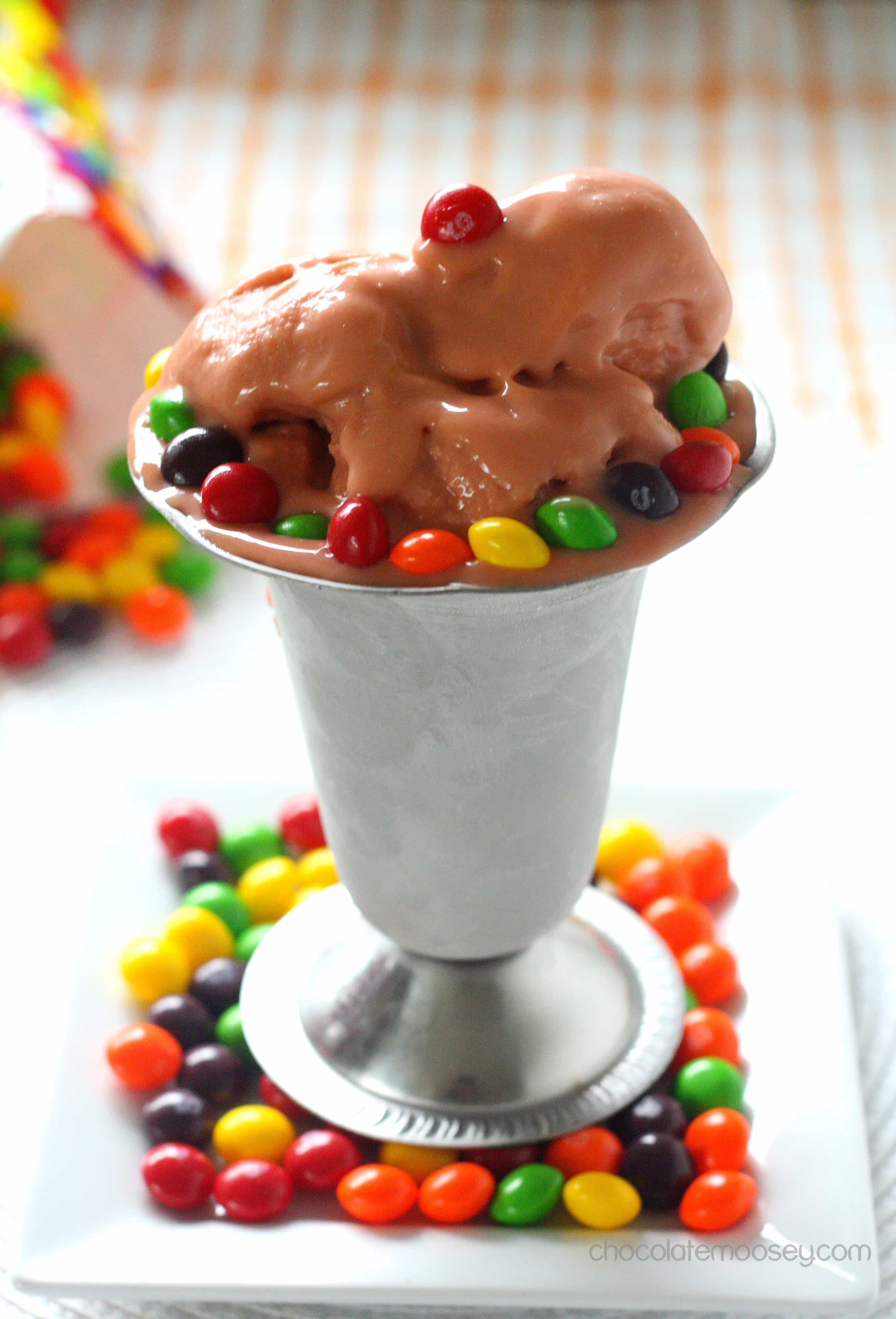 Skittles Ice Cream for #IceCreamWeek