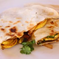 Summer Squash and Mushroom Quesadillas