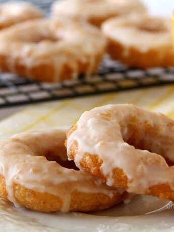 Double Lemon Glazed Doughnuts