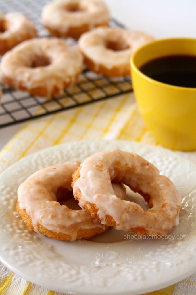 Double Lemon Glazed Doughnuts