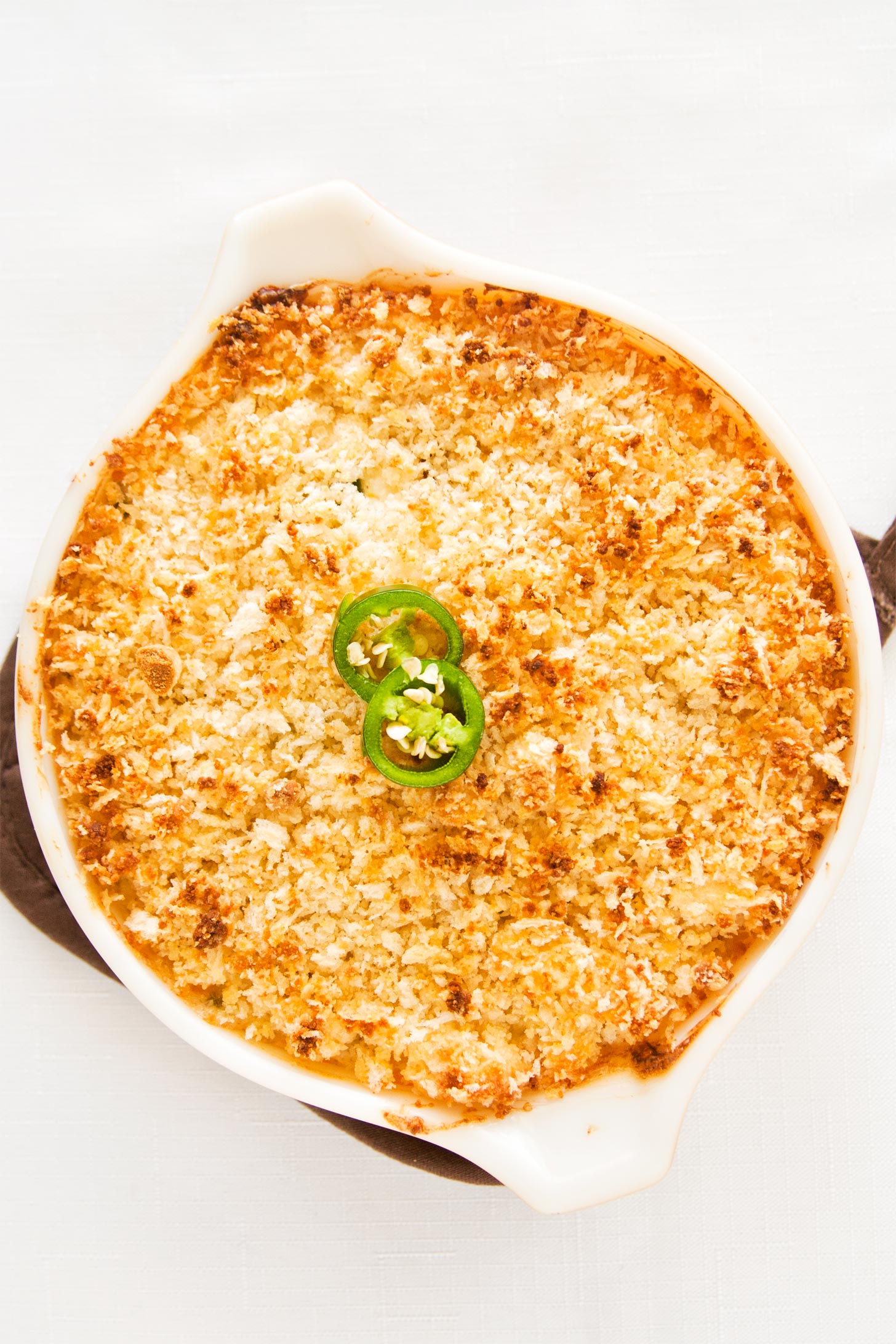 Jalapeno popper dip in casserole dish