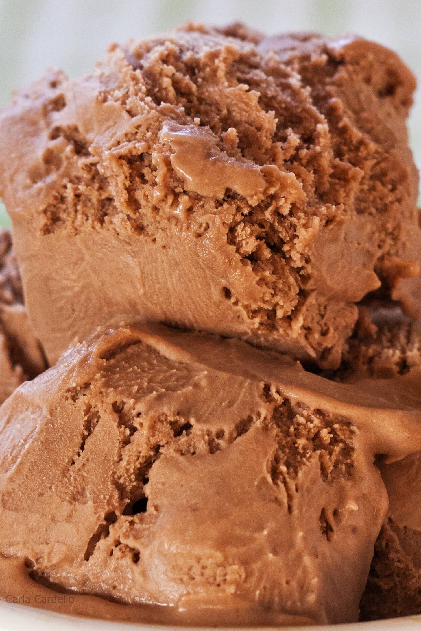 Close up of Nutella Ice Cream