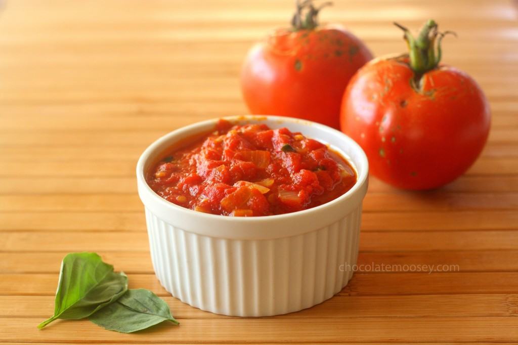 Quick and Fresh Basil Tomato Sauce