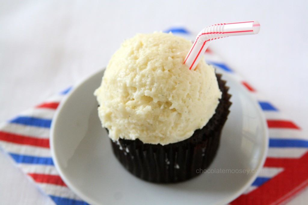 Root Beer Float Cupcakes