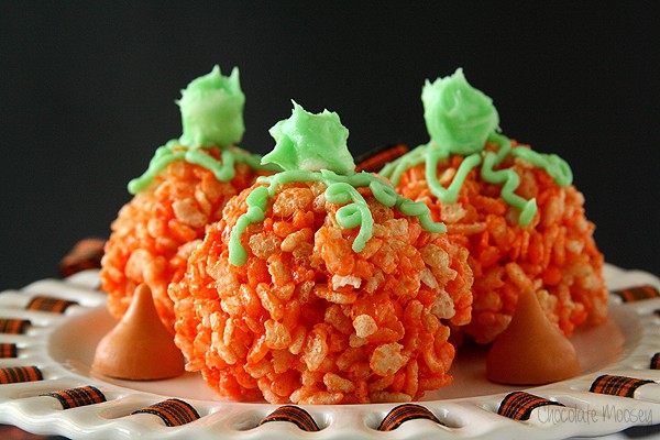 Three Halloween Rice Krispie Treats