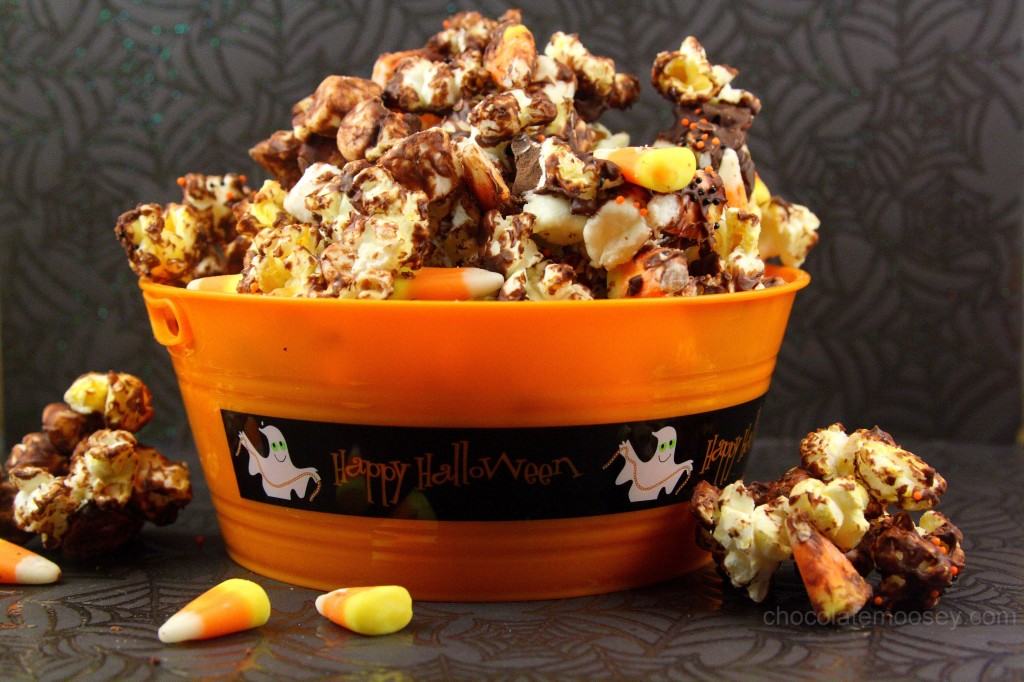 Halloween Candy Corn Chocolate Popcorn