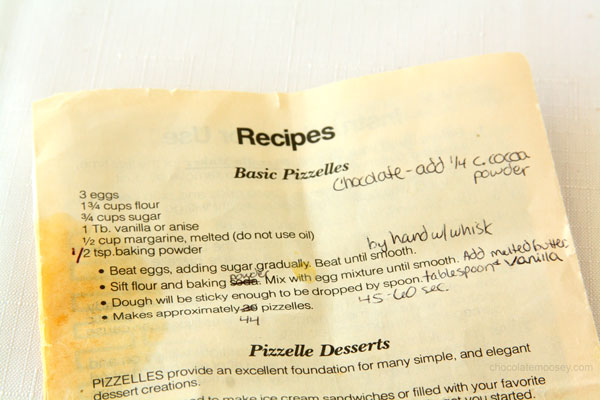 Pizzelles (Italian Wafer Cookies) from www.chocolatemoosey.com Pizzelles (Italian Wafer Cookies)