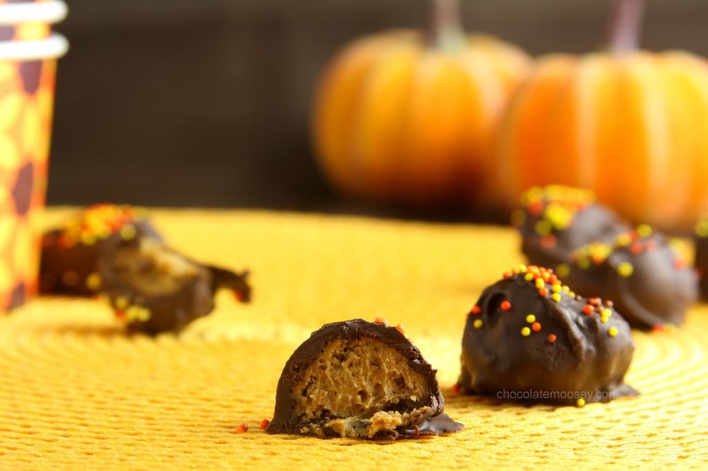 Pumpkin Gingersnap Truffles