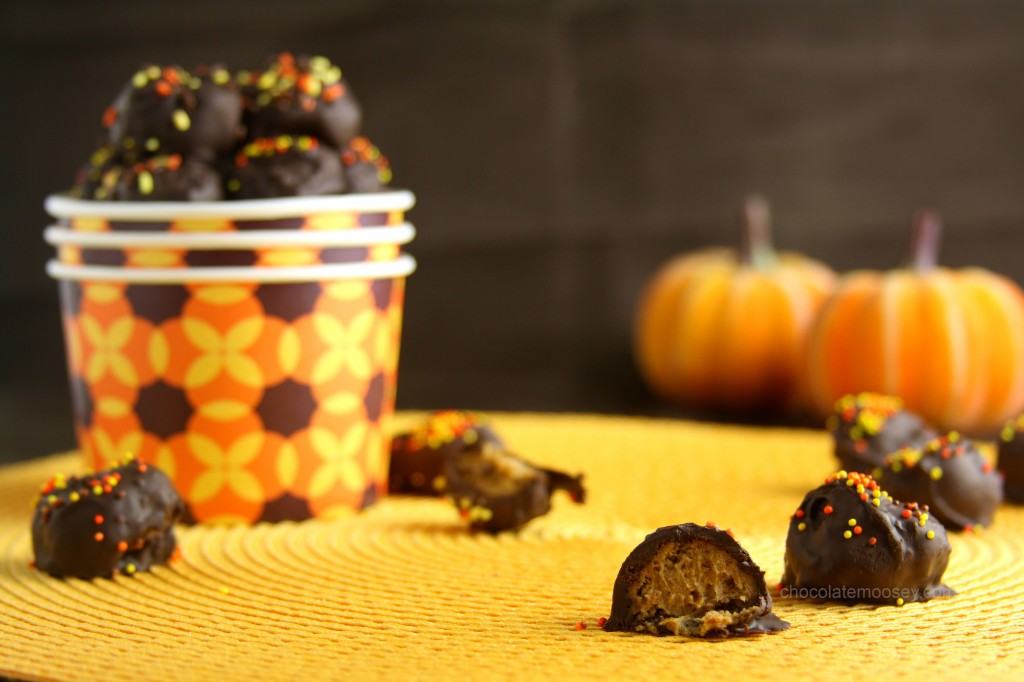 Pumpkin Gingersnap Truffles