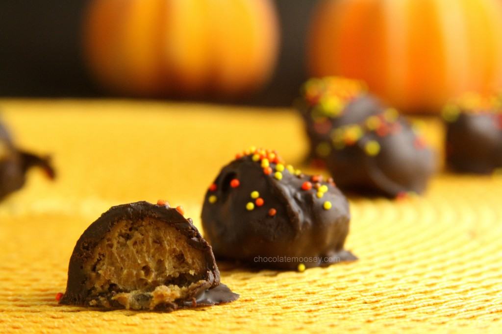 Pumpkin Gingersnap Truffles