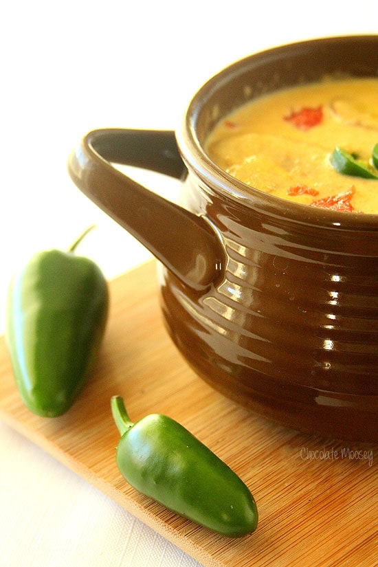 Roasted Jalapeno Soup kicks dinner up a notch