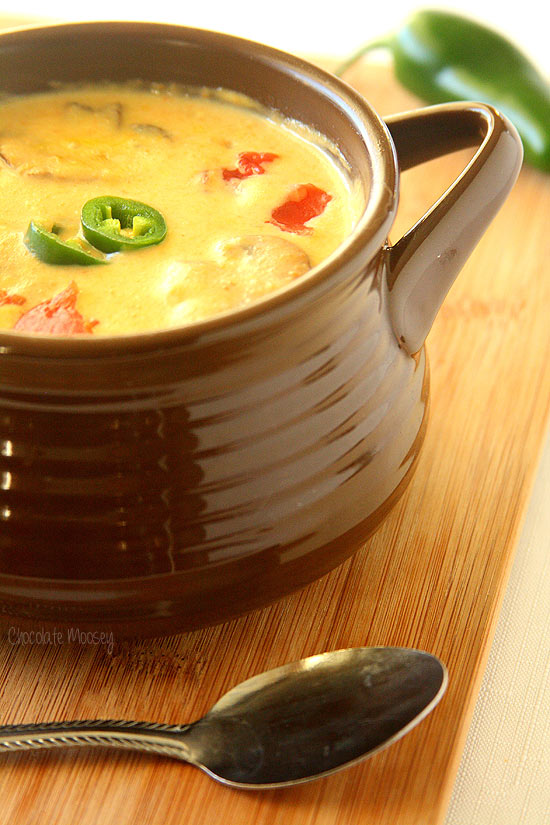 Roasted Jalapeno Soup kicks dinner up a notch