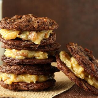 Award Winning German Chocolate Cake Sandwich Cookies