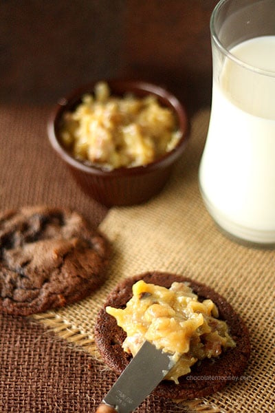 Award Winning German Chocolate Cake Sandwich Cookies