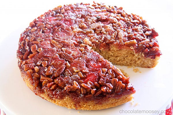 Award-Winning Strawberry Pecan Upside-Down Spice Cake