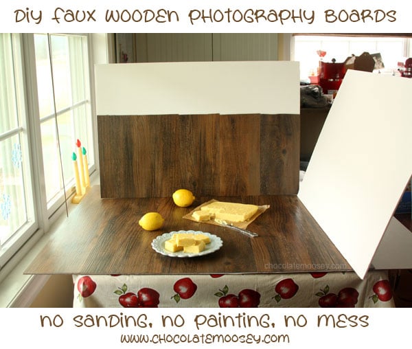 DIY Faux Wooden Photography Boards