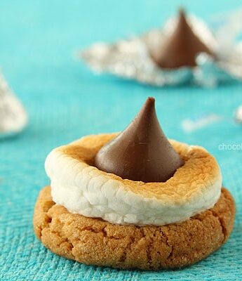Smores Blossom Cookies from www.chocolatemoosey.com @chocolatemoosey