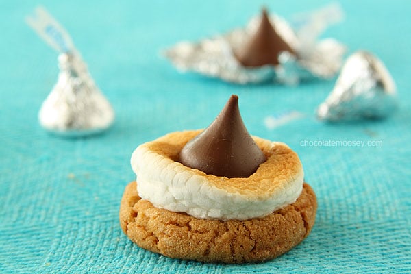 Smores Blossom Cookies from www.chocolatemoosey.com @chocolatemoosey