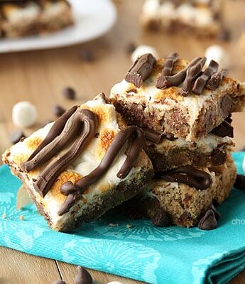 Smores Chocolate Chip Cookie Bars