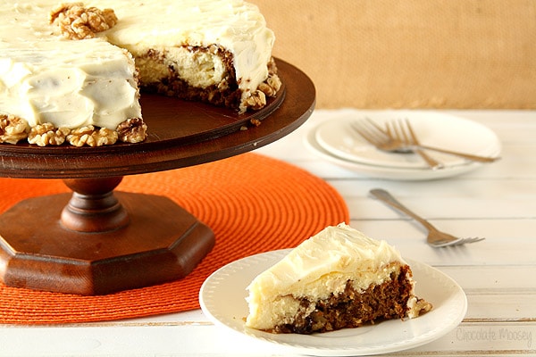 Slice of Carrot Cake Cheesecake